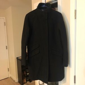 J. Crew Women's Cocoon Coat in Black - Size 4